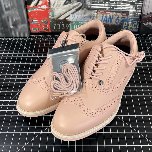 G/FORE G4 Womens 8.5 Brogue Gallivanter Golf Shoes Blush Pink Longwing NEW - Picture 11 of 13